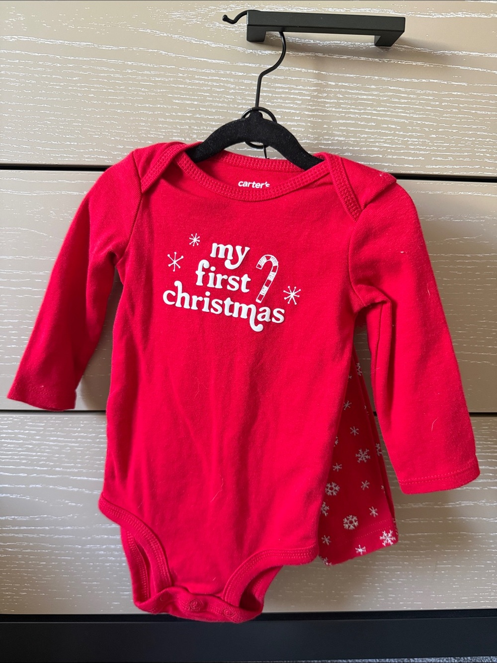 Carter's Red Baby 'My First Christmas' Long-Sleeve Onesie